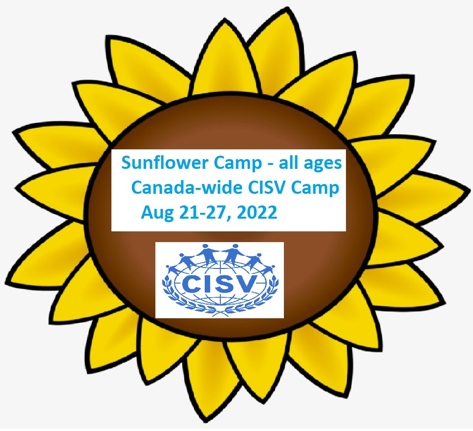 Sunflower Canada-wide camp Aug 21-27th